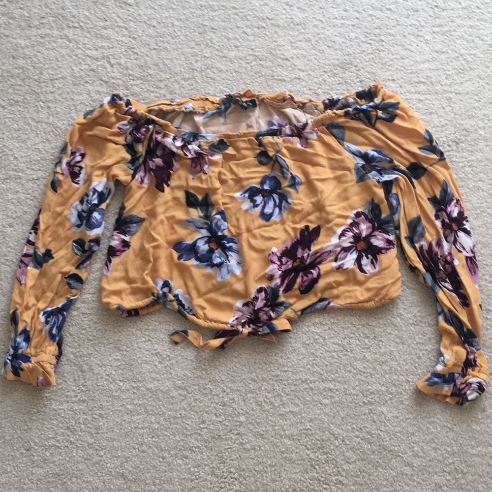 Kendall and Kylie collection off-shoulder top